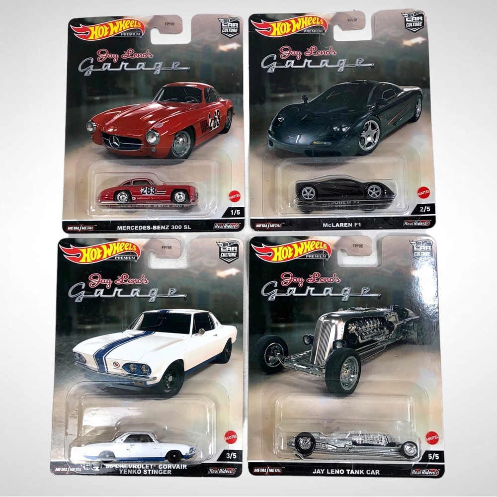 HOT WHEELS 2022 CAR CULTURE Jay Leno's Garage CASE SET 4/5